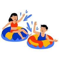 Summer Holiday People Illustration vector