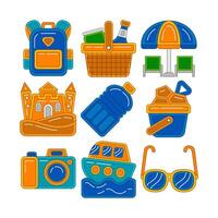 Summer Holiday Graphic Element Illustration vector