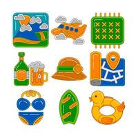 Summer Holiday Graphic Element Illustration vector