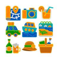 Summer Holiday Graphic Element Illustration vector