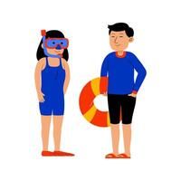 Summer Holiday People Illustration vector