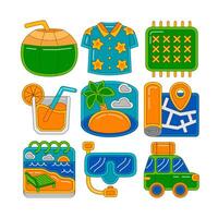 Summer Holiday Graphic Element Illustration vector