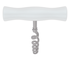 Corkscrew isolated on background. 3d rendering - illustration png