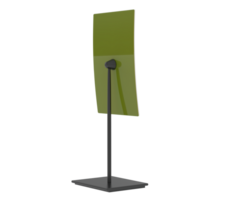 Curved tabletop display isolated on background. 3d rendering - illustration png