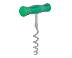 Corkscrew isolated on background. 3d rendering - illustration png