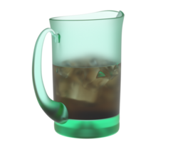 Water pitcher isolated on background. 3d rendering - illustration png