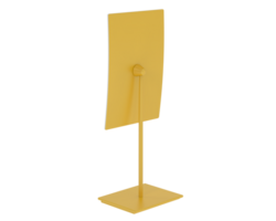Curved tabletop display isolated on background. 3d rendering - illustration png