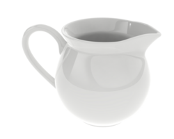 Creamer isolated on background. 3d rendering - illustration png