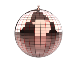 discoteca bola isolado em fundo. 3d Renderização- ilustração png