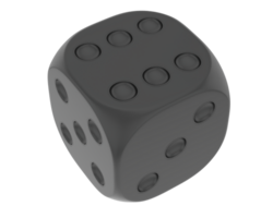 Dice isolated on background. 3d rendering - illustration png