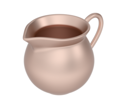 Creamer isolated on background. 3d rendering - illustration png