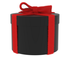 Present box isolated on background. 3d rendering - illustration png