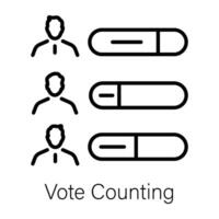 Trendy Vote Counting vector