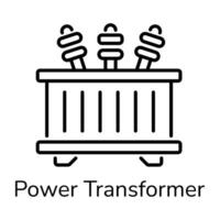 Trendy Power Transformer vector