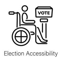 de moda elección accesibilidad vector