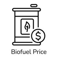 Trendy Biofuel Price vector
