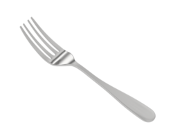 Fork isolated on background. 3d rendering - illustration png