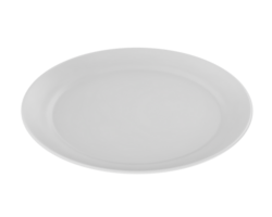 servicio plato aislado en antecedentes. 3d representación - ilustración png