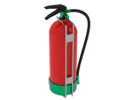 Extinguisher on background. 3d rendering - illustration png