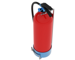 Extinguisher on background. 3d rendering - illustration png