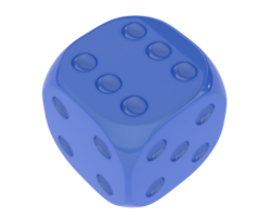 Dice isolated on background. 3d rendering - illustration png