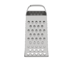 Cheese grater isolated on background. 3d rendering - illustration png