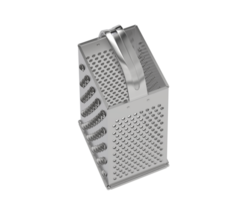 Cheese grater isolated on background. 3d rendering - illustration png