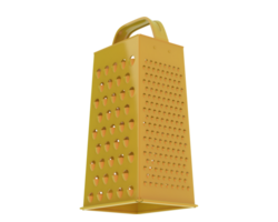 Cheese grater isolated on background. 3d rendering - illustration png