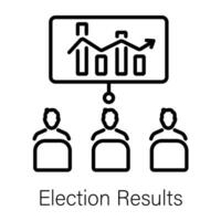 Trendy Election Results vector