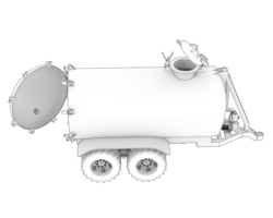 carburante serbatoio isolato su sfondo. 3d interpretazione - illustrazione png