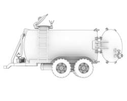 combustible tanque aislado en antecedentes. 3d representación - ilustración png