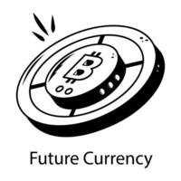 Trendy Future Currency vector