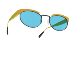 Sun glasses isolated on background. 3d rendering - illustration png