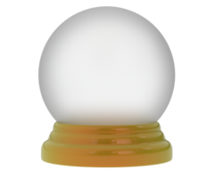 vacío nieve globo aislado en antecedentes. 3d representación - ilustración png