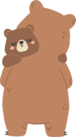 Fathers day bear and baby bear png