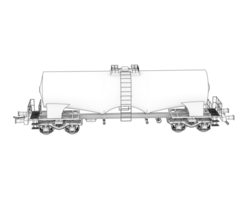combustible vagón aislado en antecedentes. 3d representación - ilustración png