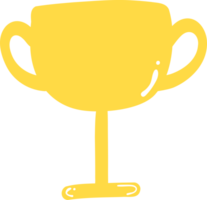 cute trophy yellow png