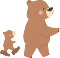 Fathers day bear and baby bear png