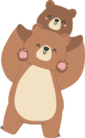 Väter Tag Bär und Baby Bär png