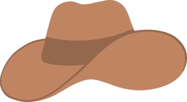 söt cowboy hatt brun png