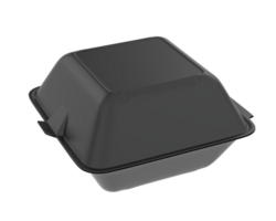 Hamburger container isolated on background. 3d rendering - illustration png