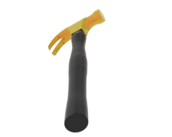 Claw hammer isolated on background. 3d rendering - illustration png