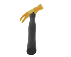 Klaue Hammer isoliert auf Hintergrund. 3d Rendern - - Illustration png