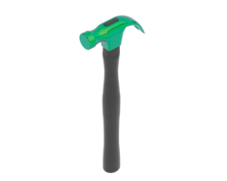 Claw hammer isolated on background. 3d rendering - illustration png