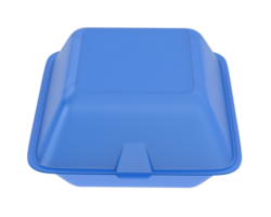 Hamburger container isolated on background. 3d rendering - illustration png