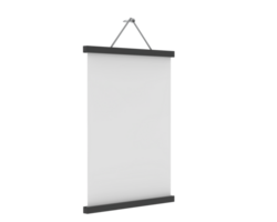 Handheld protest sign isolated on background. 3d rendering - illustration png