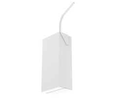 Juice box with straw isolated on background. 3d rendering - illustration png