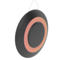 Gong isolated on background. 3d rendering - illustration png