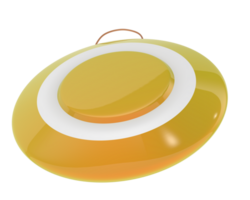 Gong isoliert auf Hintergrund. 3d Rendern - - Illustration png