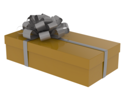 Christmas gift boxes isolated on background. 3d rendering - illustration png